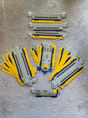 Vintage Via Rail Cardboard Trains LOT